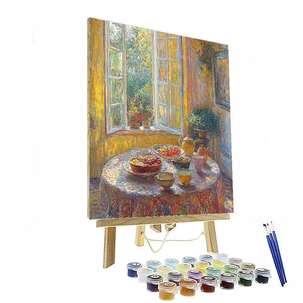 Pierre Bonnard Inspired Cozy Indoor Breakfast Paint by numbers art