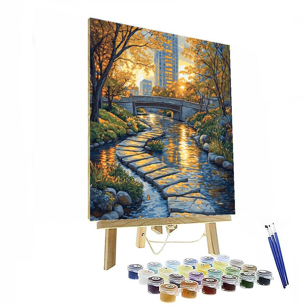 Cheonggyecheon Stream Urban Oasis Seoul South Korea Paint by numbers kits