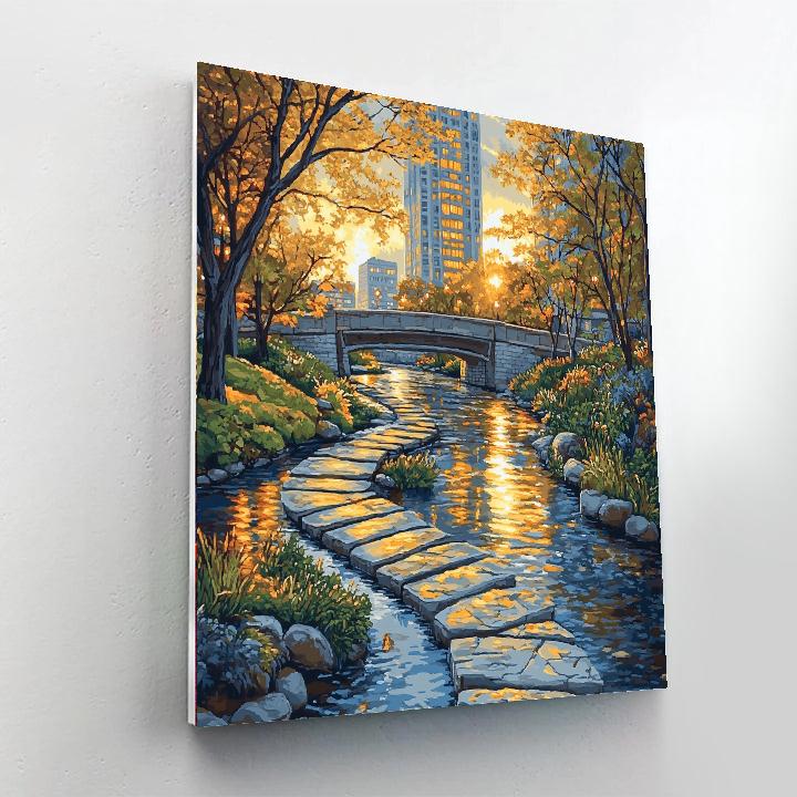 Cheonggyecheon Stream Urban Oasis Seoul South Korea Paint by numbers kits