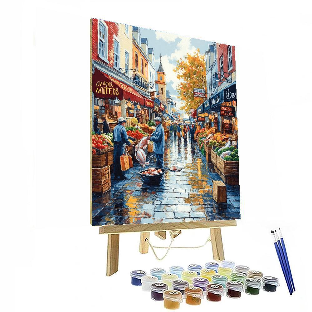 Pike Place Market Fish Throw Seattle United States Paint by numbers kits