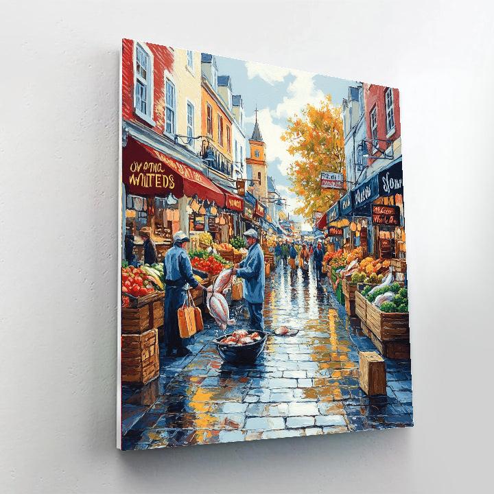 Pike Place Market Fish Throw Seattle United States Paint by numbers kits