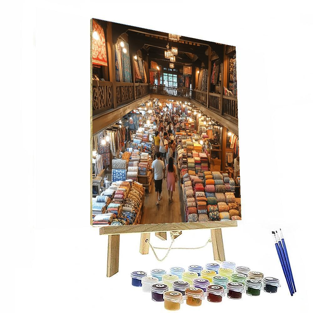 Ben Thanh Market Bustle Ho Chi Minh City Vietnam DIY paint by numbers