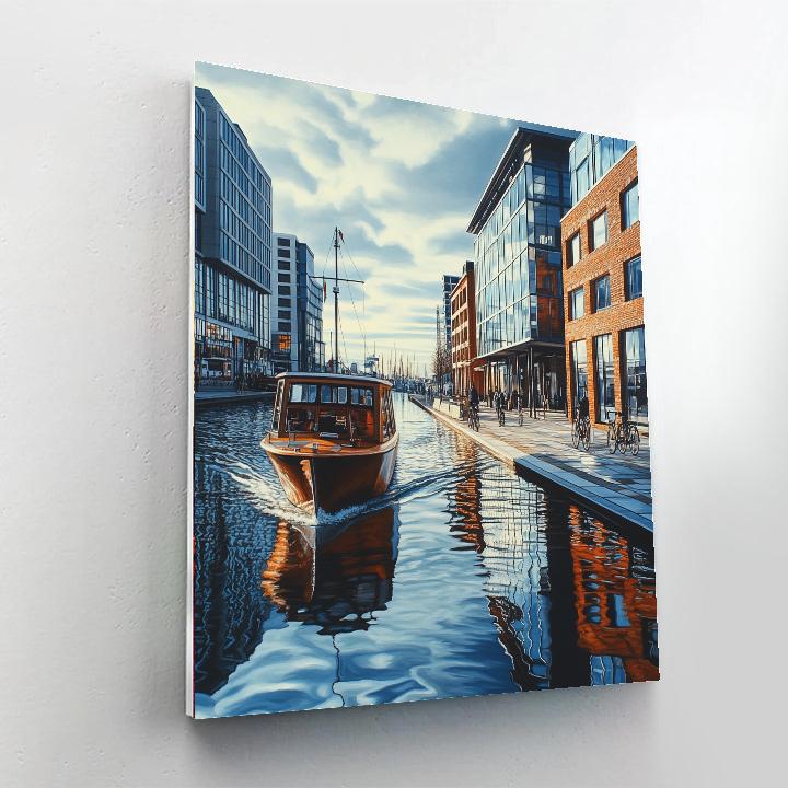 HafenCity Modern Waterfront Hamburg Germany Paint by numbers art