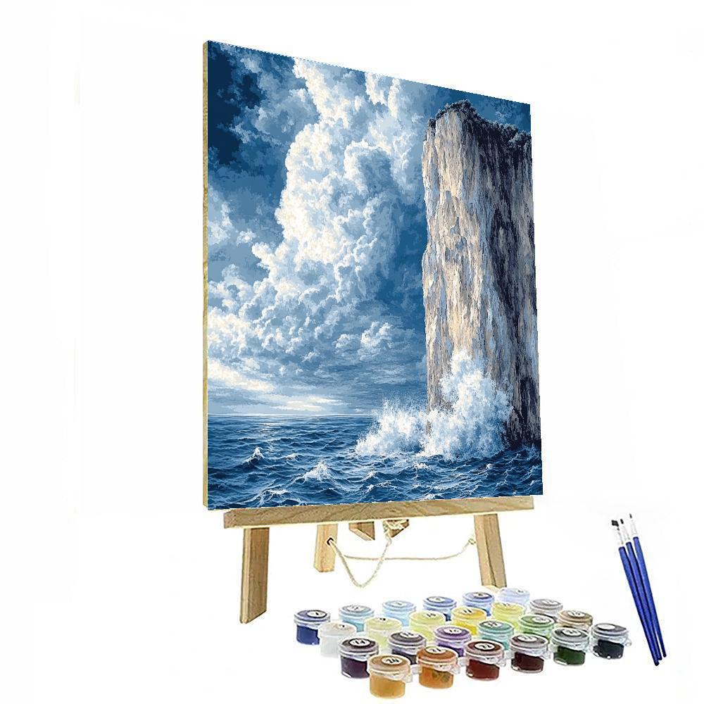 Winslow Homer Inspired Seaside Storm paint by number