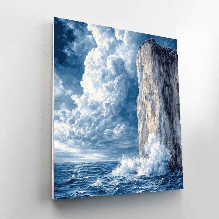 Winslow Homer Inspired Seaside Storm paint by number