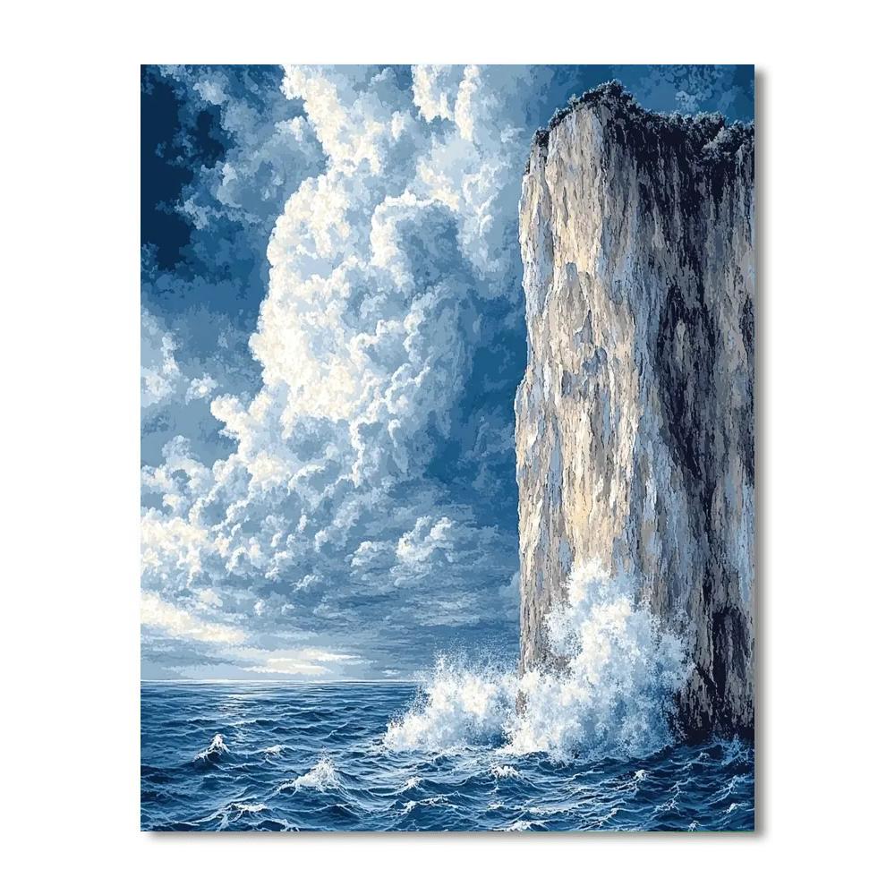 Winslow Homer Inspired Seaside Storm paint by number