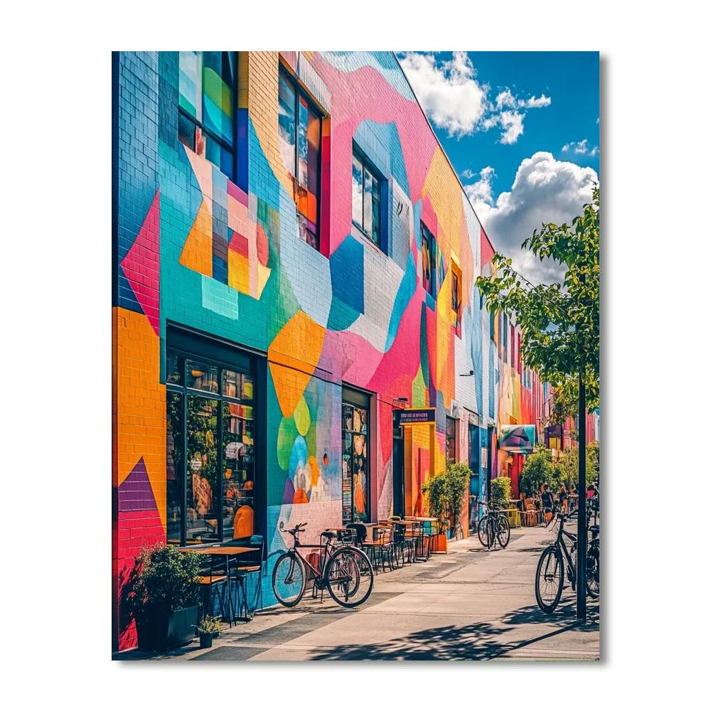 Montreal Plateau Murals Saint Laurent Avenue Canada painting number kit
