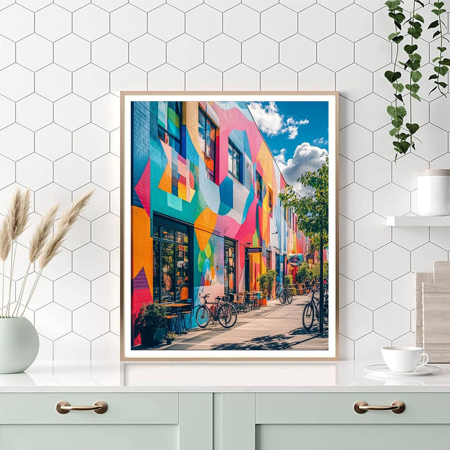 Montreal Plateau Murals Saint Laurent Avenue Canada painting number kit