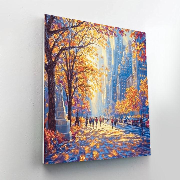 Paseo De La Reforma Angel View Mexico City Mexico paint by number