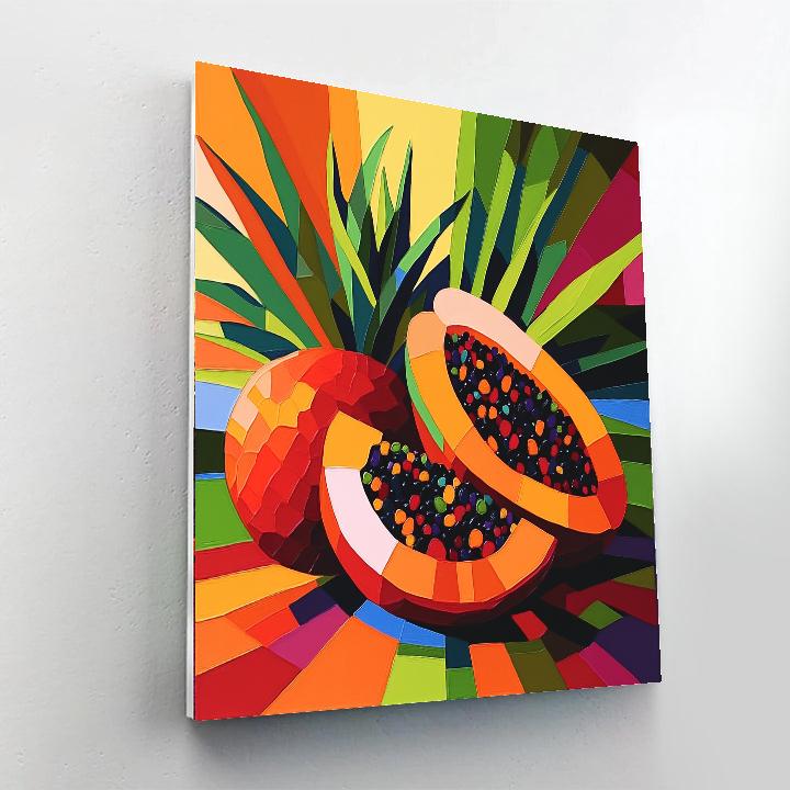 Paul Gauguin Inspired Tropical Fruit Still Life paint by number