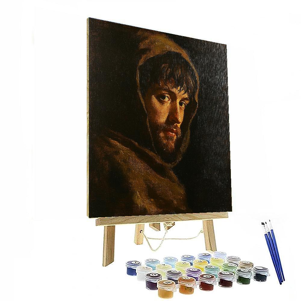 Rembrandt Inspired Dramatic Portrait paint by number
