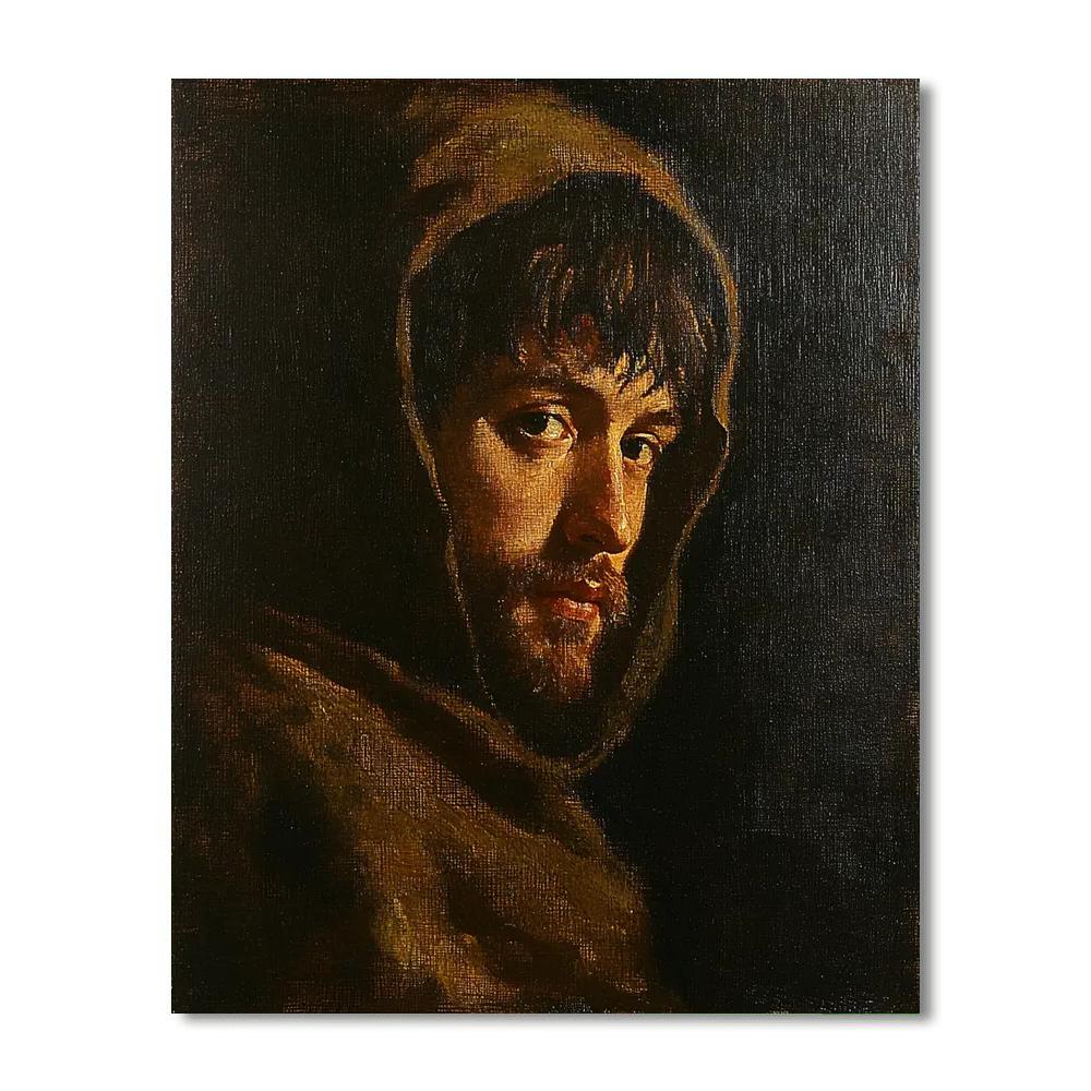 Rembrandt Inspired Dramatic Portrait paint by number