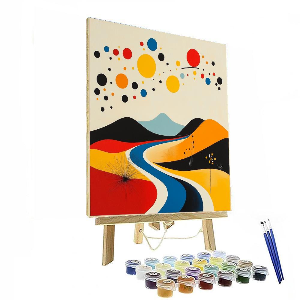 Joan Miró Inspired Dreamlike Landscape Paint by numbers kits