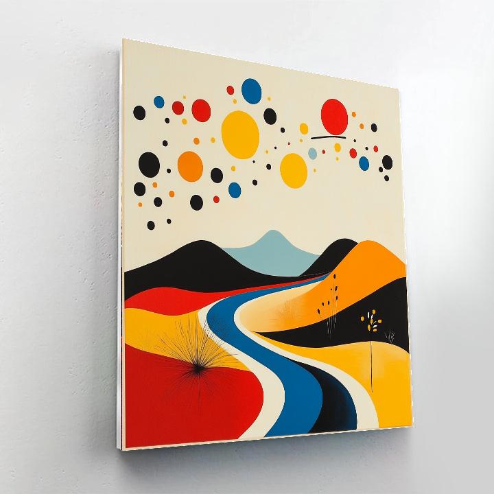 Joan Miró Inspired Dreamlike Landscape Paint by numbers kits