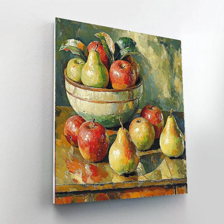 Paul Cézanne Inspired Still Life With Fruit paint by number