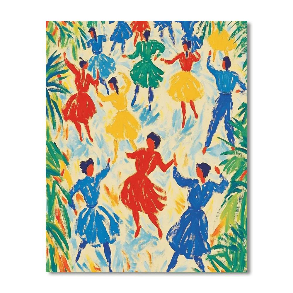 Henri Matisse Inspired Joyful Dance Celebration Numbered painting kits