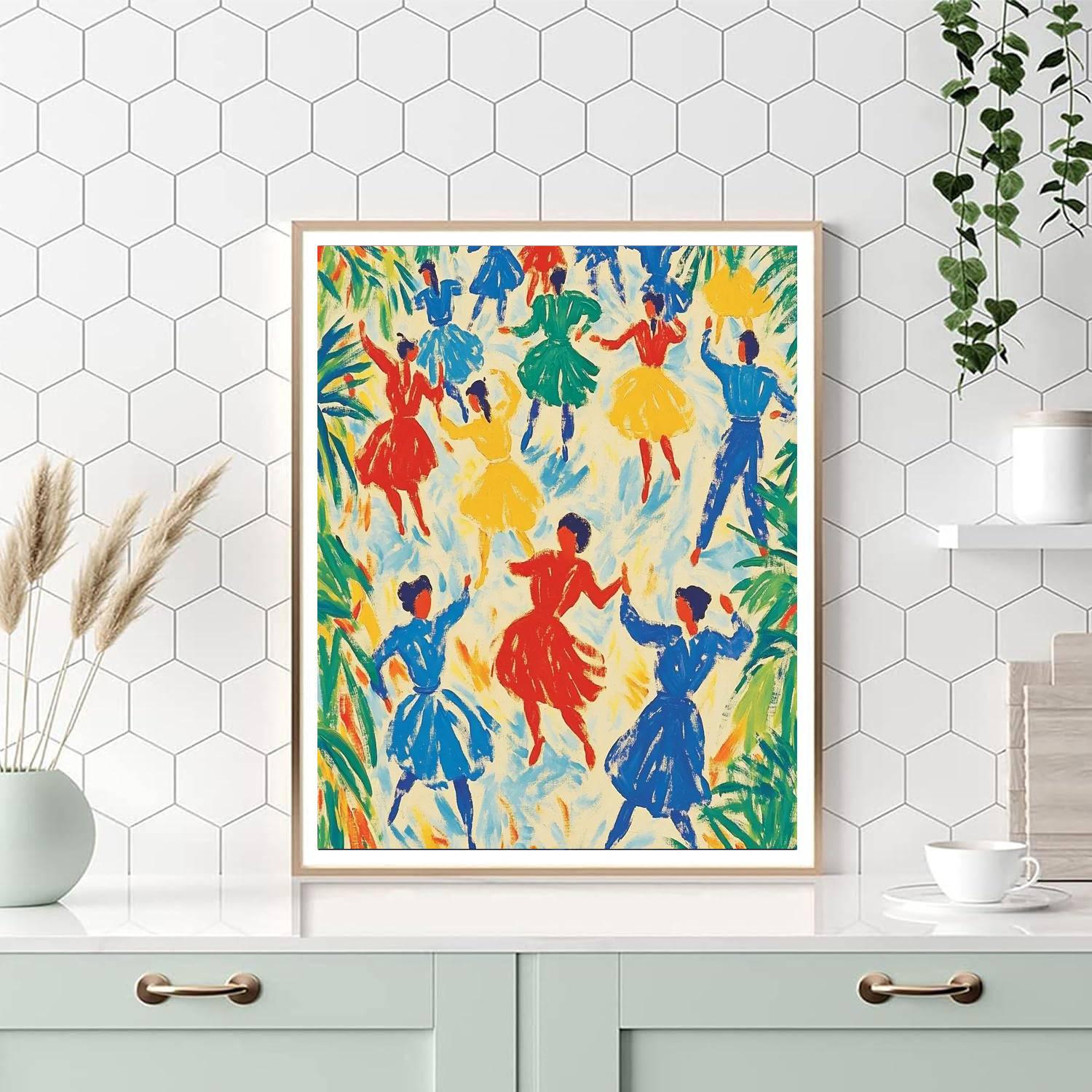 Henri Matisse Inspired Joyful Dance Celebration Numbered painting kits