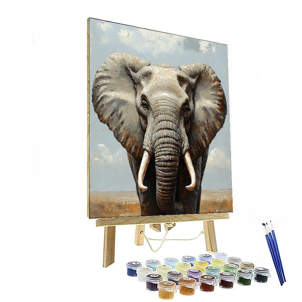 Edwin Landseer Inspired Majestic Elephant Portrait Painting by numbers kit