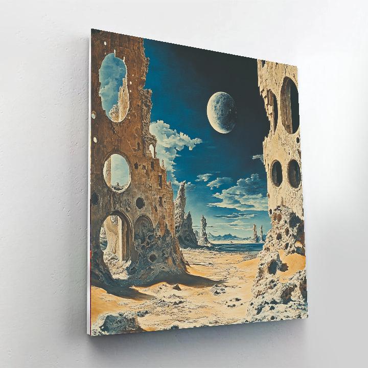 Max Ernst Inspired Surreal Desert Landscape Painting by numbers kit