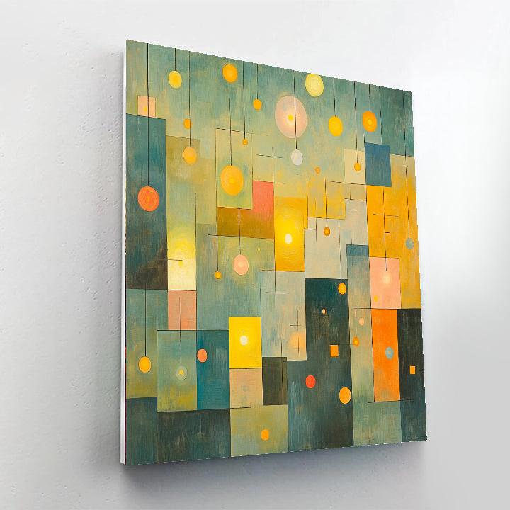 Paul Klee Inspired Abstract City Lights Paint by numbers kits