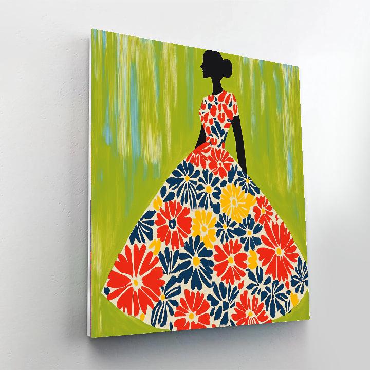 Henri Matisse Inspired Floral Pattern Dress painting number kit