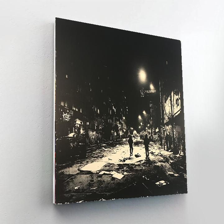 Banksy Inspired Urban Nightscape painting number kit