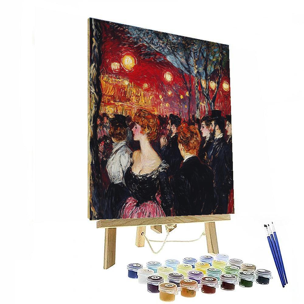 Henri De Toulouse-Lautrec Inspired Cabaret Night DIY paint by numbers