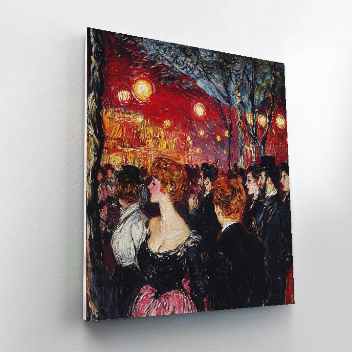 Henri De Toulouse-Lautrec Inspired Cabaret Night DIY paint by numbers