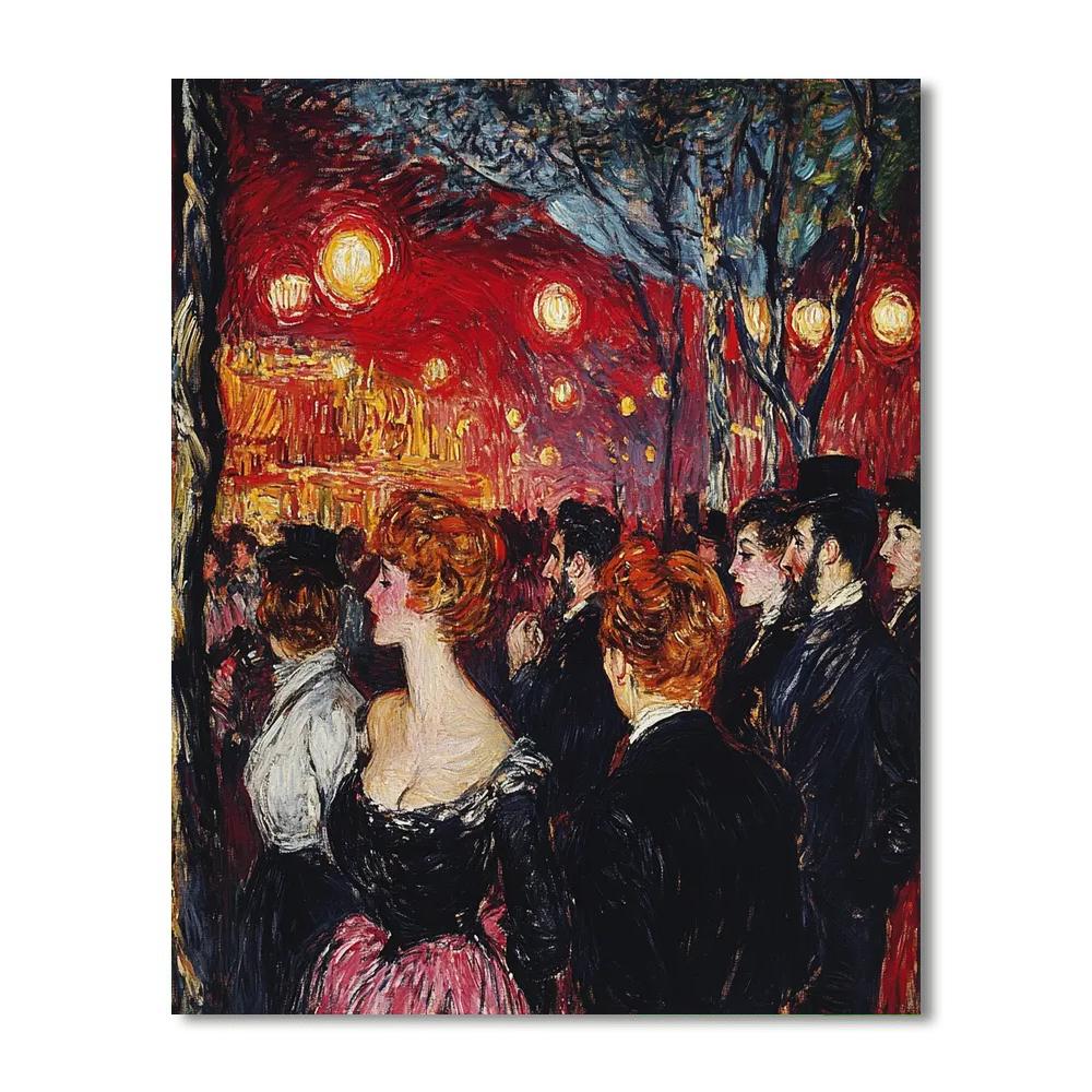 Henri De Toulouse-Lautrec Inspired Cabaret Night DIY paint by numbers