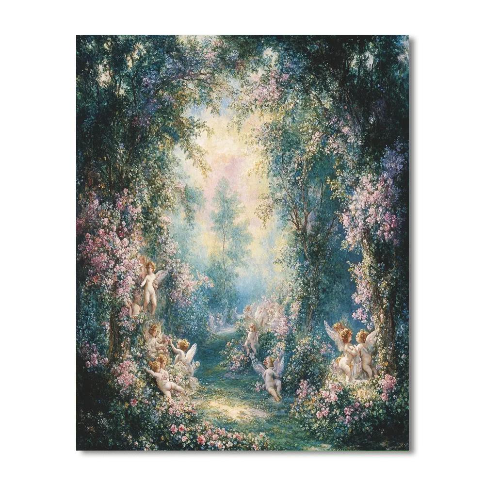 Jean-Honoré Fragonard Inspired Romantic Garden Paint by numbers kits