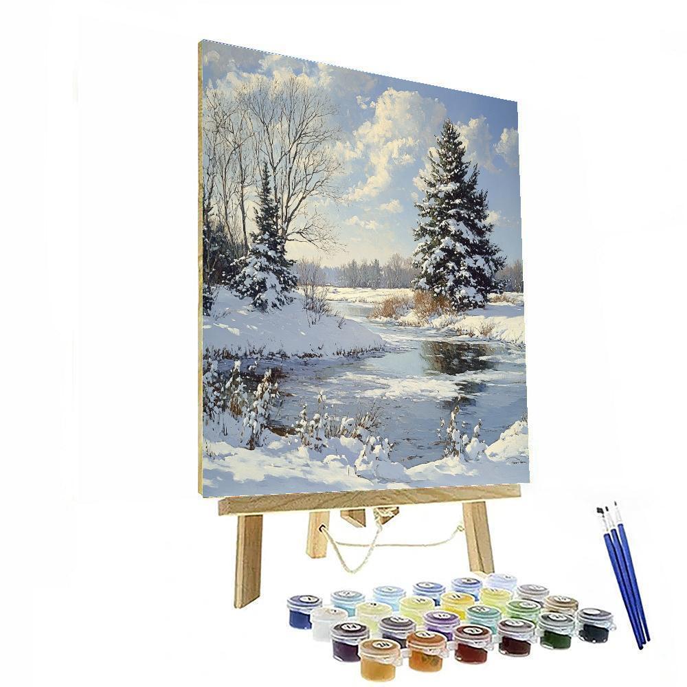 Winslow Homer Inspired Winter Landscape Paint by numbers kits