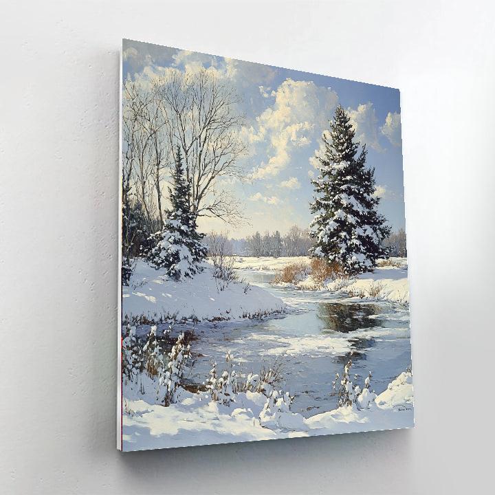 Winslow Homer Inspired Winter Landscape Paint by numbers kits
