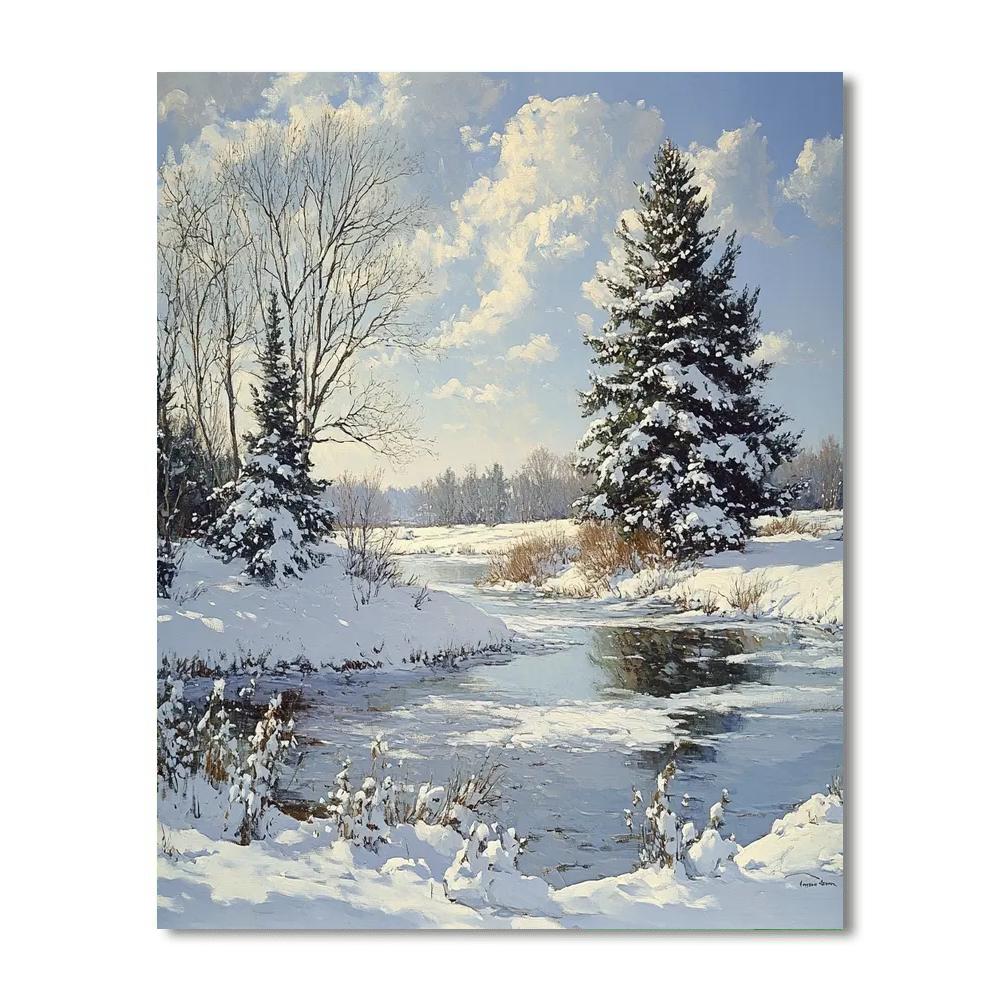Winslow Homer Inspired Winter Landscape Paint by numbers kits