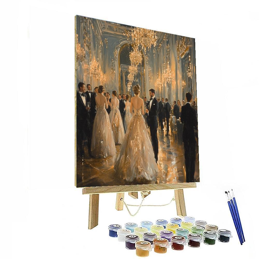 John Singer Sargent Inspired Elegant Dinner Party Number painting