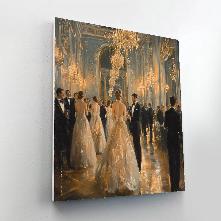 John Singer Sargent Inspired Elegant Dinner Party Number painting