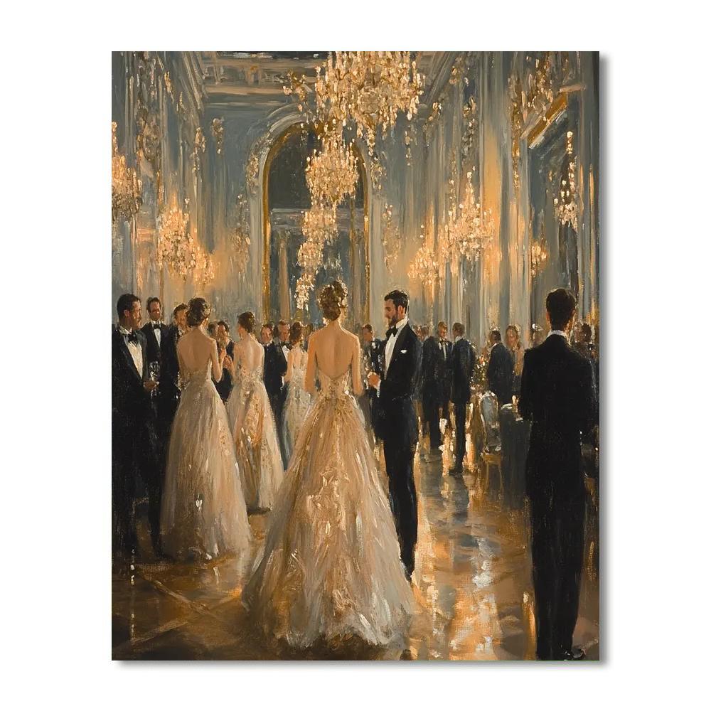 John Singer Sargent Inspired Elegant Dinner Party Number painting