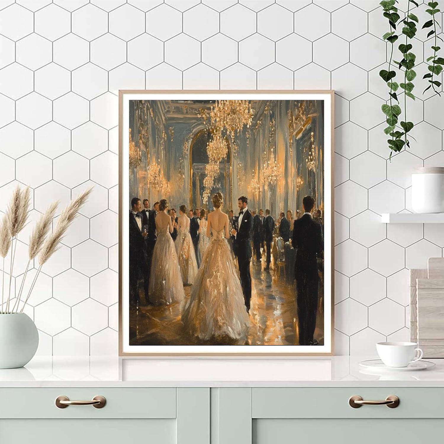 John Singer Sargent Inspired Elegant Dinner Party Number painting