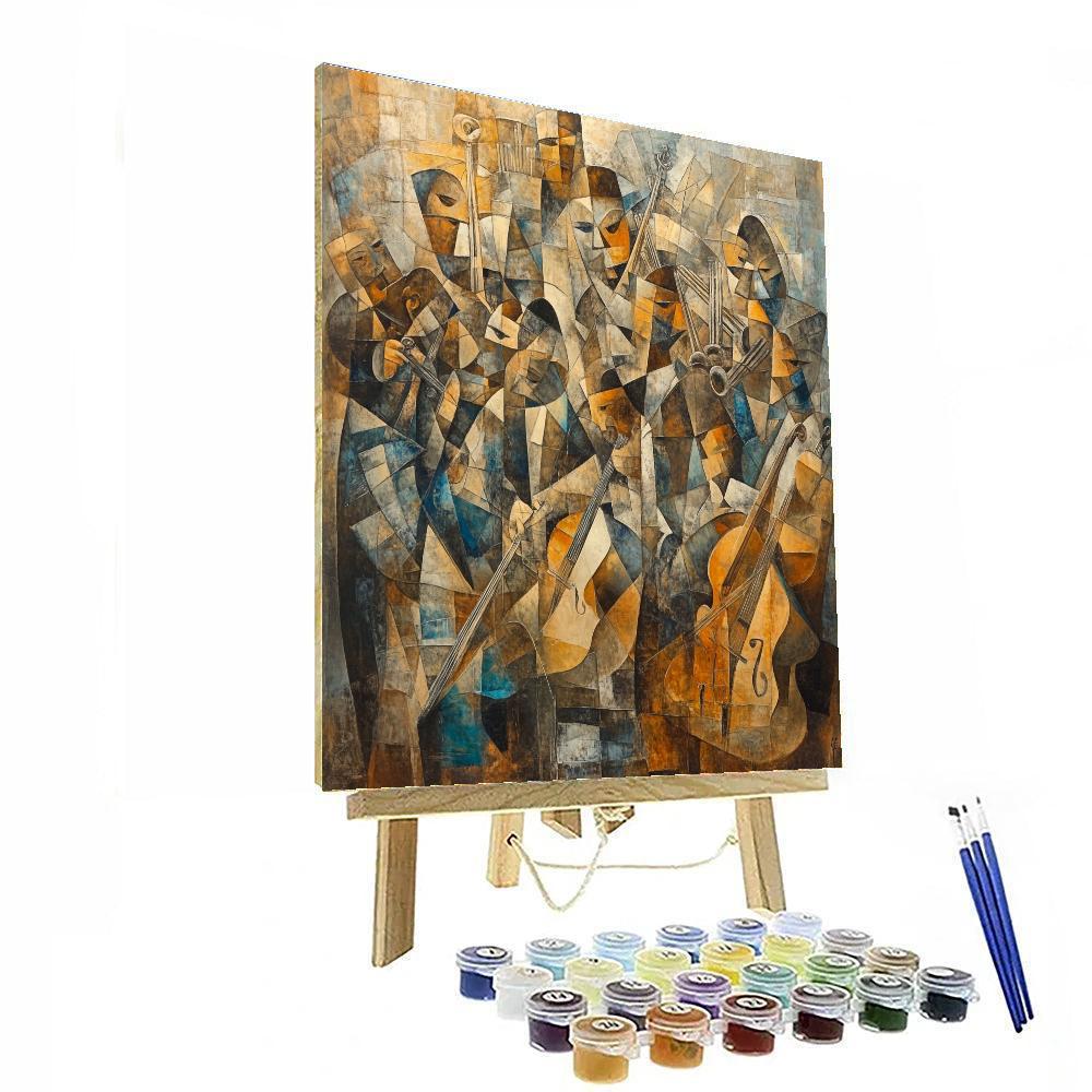 Pablo Picasso Inspired Abstract Musicians painting number kit