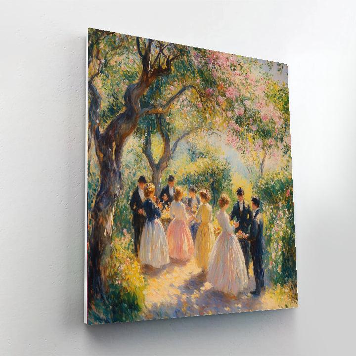 Pierre-Auguste Renoir Inspired Summer Garden Party Numbered painting kits