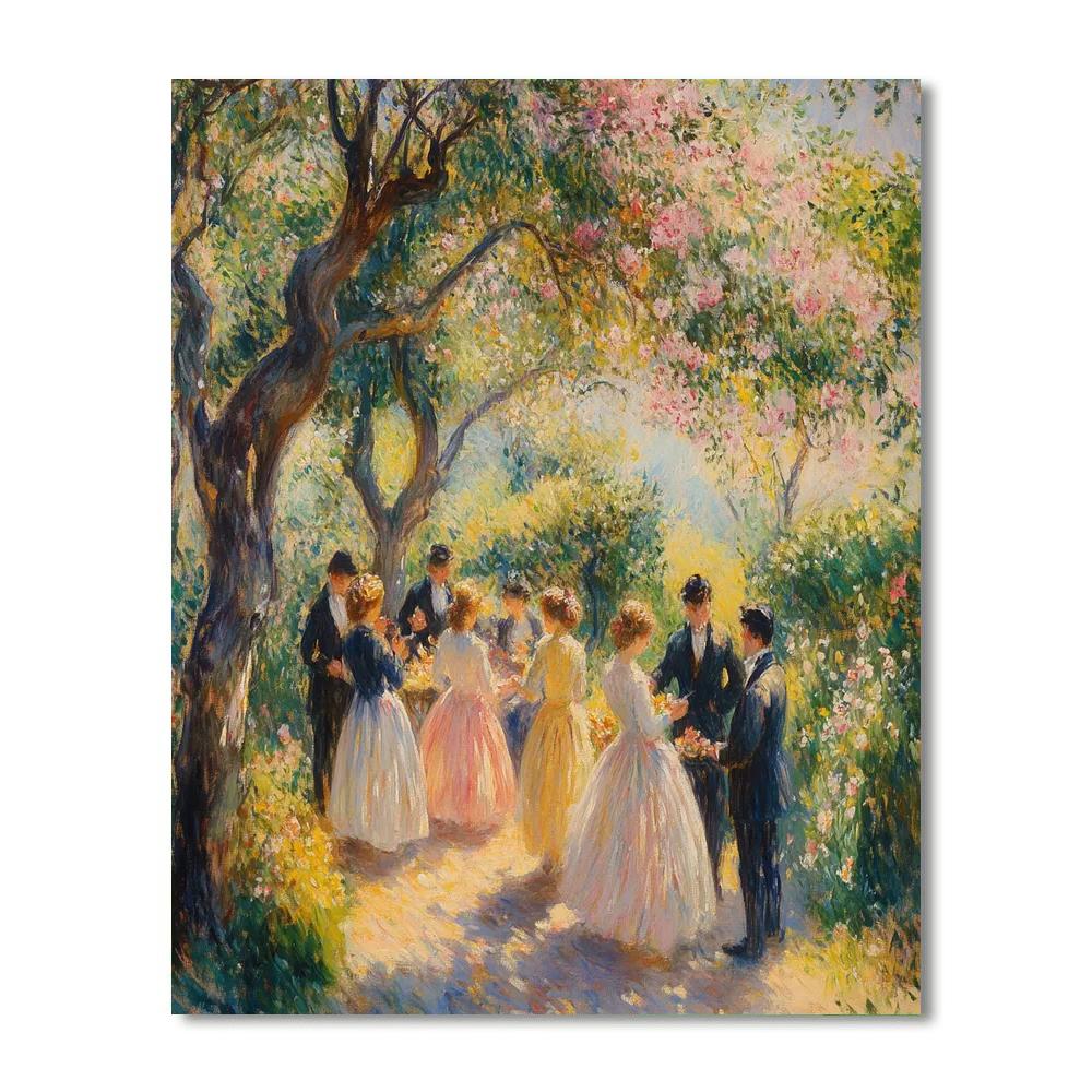 Pierre-Auguste Renoir Inspired Summer Garden Party Numbered painting kits