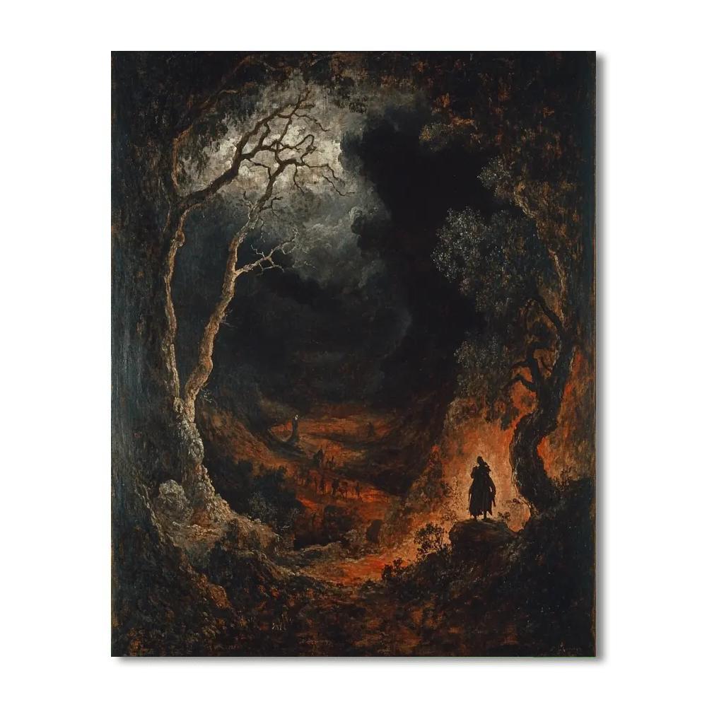 Francisco Goya Inspired Dark Mythology painting number kit