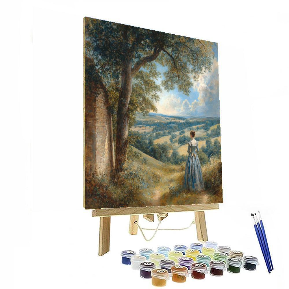 Thomas Gainsborough Inspired Elegant Portrait painting number kit