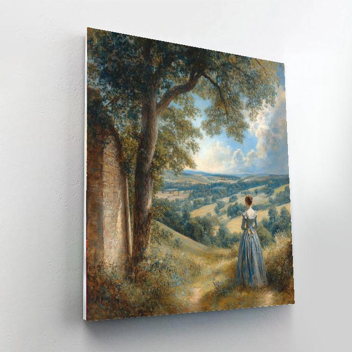 Thomas Gainsborough Inspired Elegant Portrait painting number kit