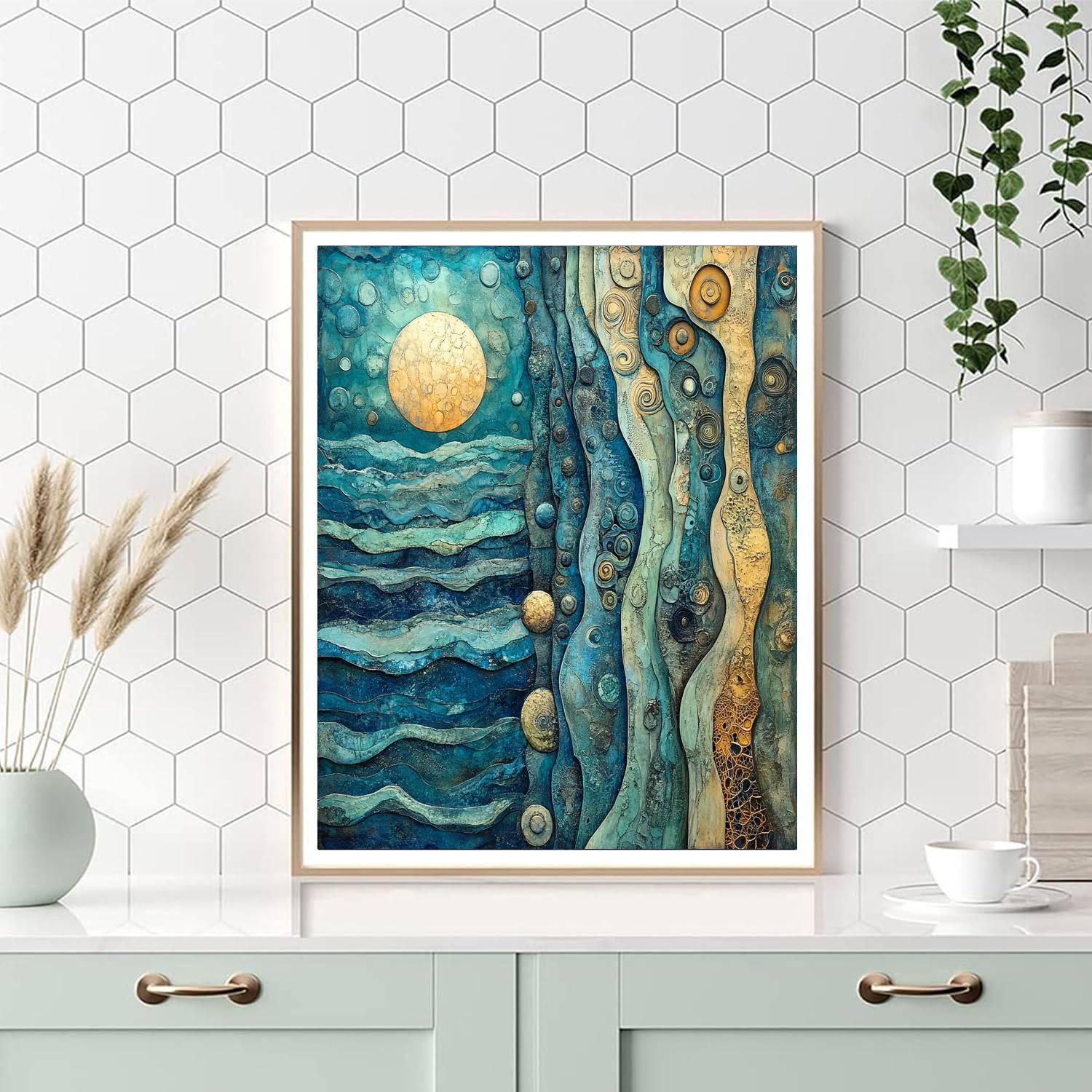 Max Ernst Inspired Surreal Underwater World Paint by numbers art