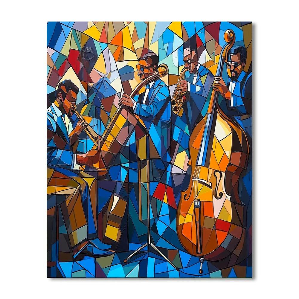 Picasso Inspired Jazz Ensemble painting number kit