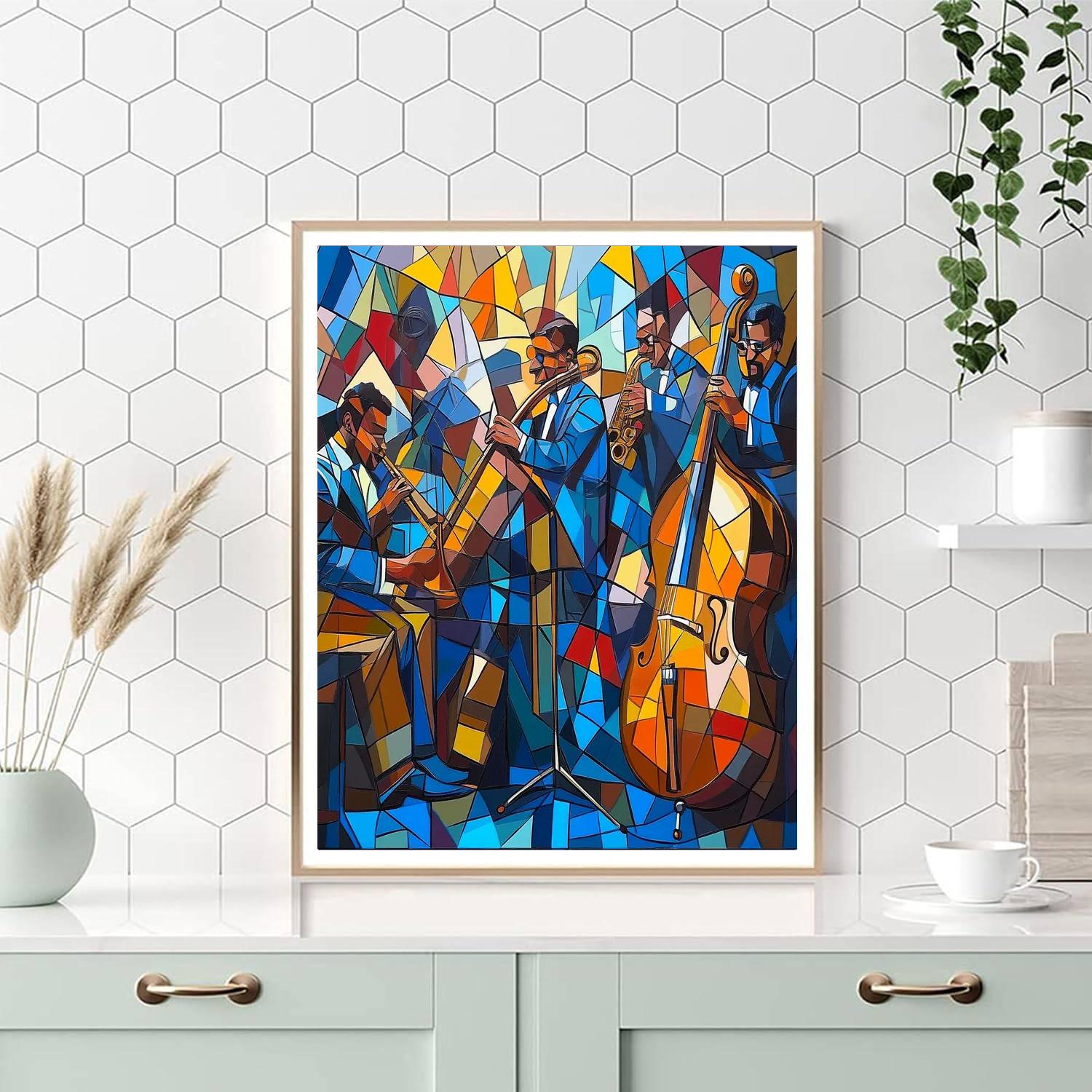 Picasso Inspired Jazz Ensemble painting number kit