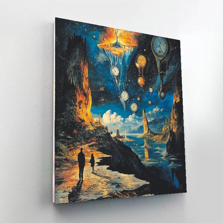 Dali Inspired Melting Memories painting number kit