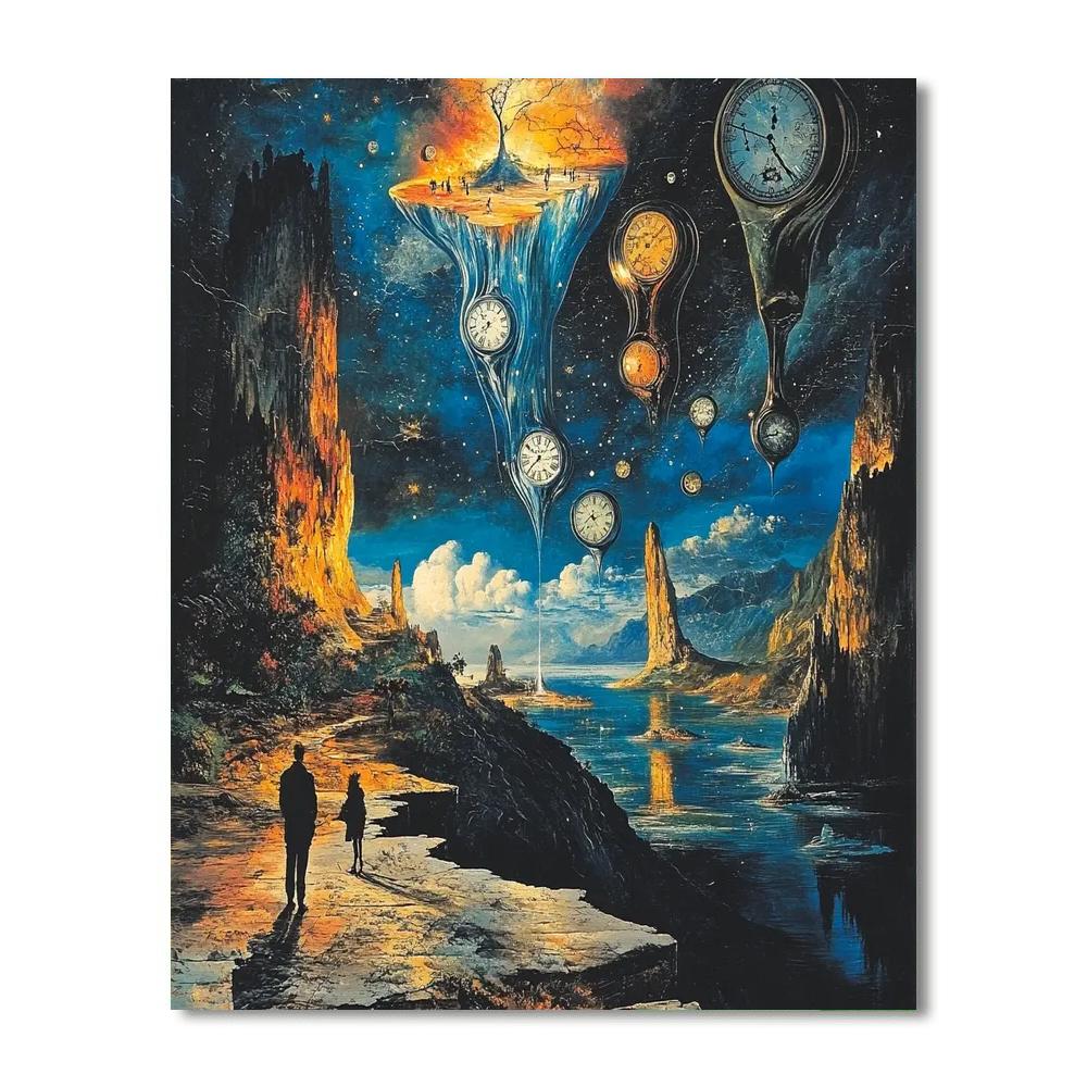 Dali Inspired Melting Memories painting number kit