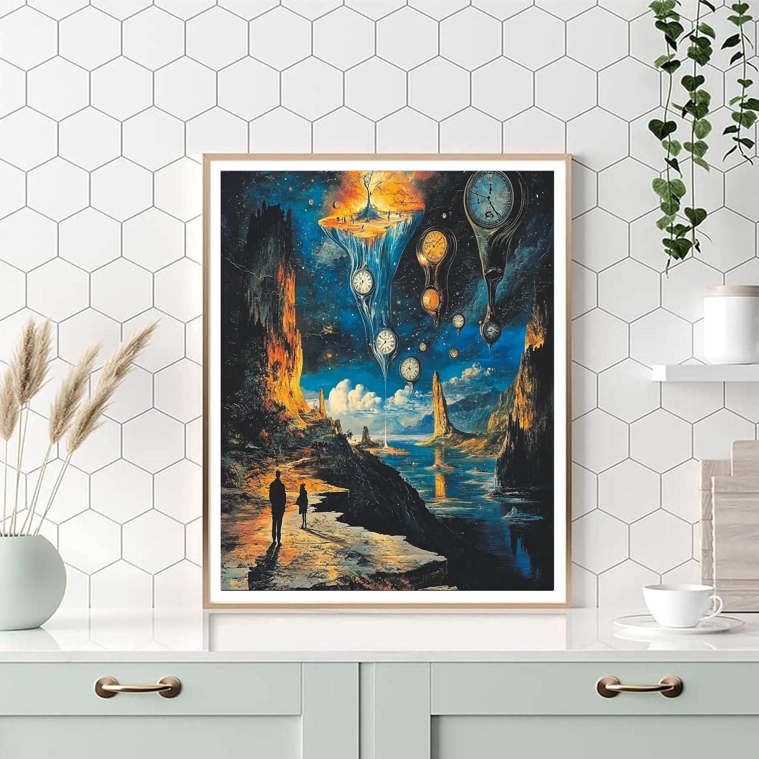 Dali Inspired Melting Memories painting number kit