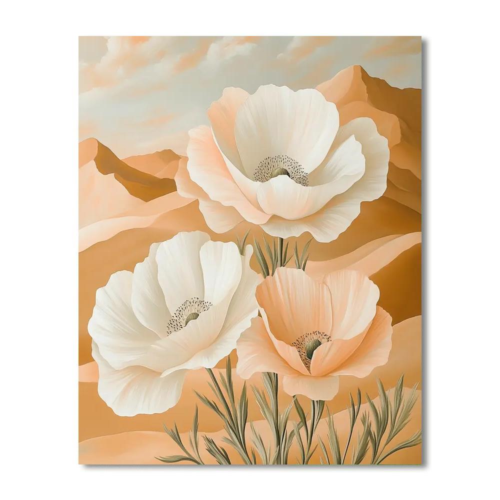OKeeffe Inspired Desert Blooms Number painting